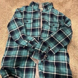 L.L beans lined flannel jacket
